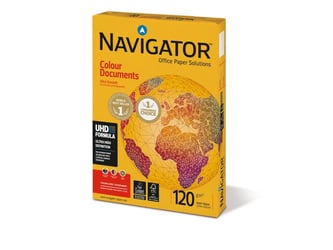 Navigator Colour Document Papier, A4, 120 g/m², Wit (doos 8 x 250 vel) artikel afbeelding