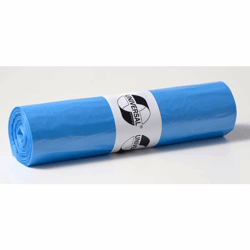 PE-afvalzakken inhoud 120 l, b x h = 700x1100 mm materiaaldikte 25 µm, blauw, VE = 500 stuks
