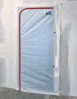 KIP Stofdeur PP-Vlies Met Rits 120x220 cm (voor 2115mm kozijn)
