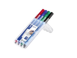 STAEDTLER Lumocolor Lumocolor correctable 305 Marker, Assorti (pak 4 stuks)