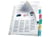 Esselte A4 Showtas met 6 Venstertabs, Polypropyleen, 130 micron, 11-gaats, Transparant