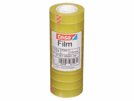 Plakband tesafilm® Standaard 33mx15mm krimp transparant 10 rollen