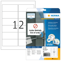 Etiket HERMA 4348 96x42.3mm wit 300 etiketten
