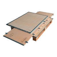 Opvouwbare houten kist met sleeplatten 2- en 4-wegs l x b x h = 1180x780x750 mm, vanaf 1 stuk
