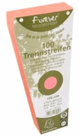Exacompta Scheidingsstroken trapezium 180 g/m², gerecycleerd, met perforatie, roze (pak 100 stuks)
