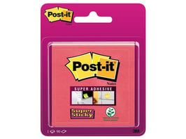 Post-it® Super Sticky Zelfklevend Notitieblok, 76 x 76 mm, Roze
