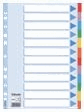 Tabbladen Esselte Standaard A4 12-delig karton 11-rings met voorblad assorti