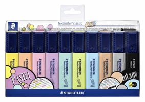 Markeerstift Staedtler 364 Textsurfer vintage en pastel set à 10 stuks assorti