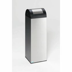 Zelfdovende afvalbak voor kringloopmateriaal inhoud 89 l, b x h x d = 320x1045x320 mm roestvast staal artikel afbeelding