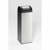 Zelfdovende afvalbak voor kringloopmateriaal inhoud 89 l, b x h x d = 320x1045x320 mm roestvast staal