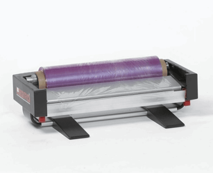 Dispenser zonder frame bovenzijde tbv 1 rol, Ø 24 cm, max. rolbreedte 65 cm, incl. snijmes artikel afbeelding