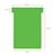 Planbord T-kaart Nobo nr 3 80mm groen 100 stuks