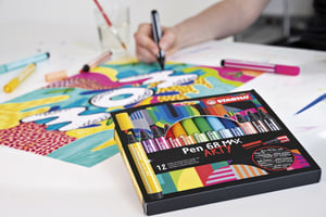 Viltstift STABILO Pen 68 Max Arty etui à 24 kleuren