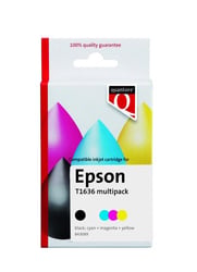 Inktcartridge Quantore Epson 16XL T1636 zwart + 3 kleuren HC artikel afbeelding