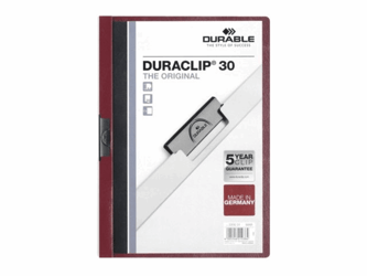 KLEMMAP DURABLE 2200 A4 PL/TR 3MM AUBERGINE artikel afbeelding