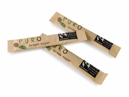 PURO Rietsuikersticks 3 gram per stick (doos 1000 stuks)