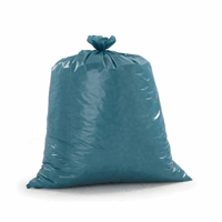 PE-afvalzakken inhoud 120 l, b x h = 800x1000 mm materiaaldikte 40 µm, blauw, VE = 250 stuks
