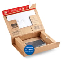 Colompac postpakketdozen 300x212x43mm. Kleur: Bruin.