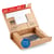Colompac postpakketdozen 300x212x43mm. Kleur: Bruin.