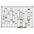 Jaarplanner, 12 maanden, inclusief toebehorenset hoogte 900 mm, staal breedte 1200 mm