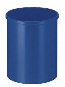 Blauwe prullenbak