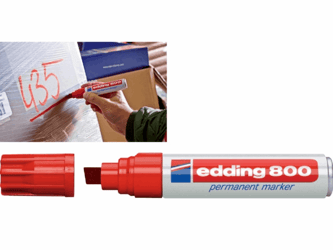 Permanent marker edding 800 4-12 rd/ds 5 artikel afbeelding