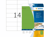 ETIKET HERMA 5061 105X42.3MM 280ST GROEN artikel afbeelding
