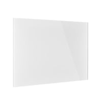 Designbord van glas, magnetisch b x h = 600x400 mm kleur briljant wit