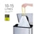 Afvalzak EKO met  trekband 10-15 liter type C wit artikel afbeelding