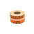 Waarschuwingsetiket Rillprint handle with care 46x125mm oranje
