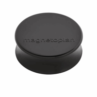 Ergonomische magneet, Ø 34 mm, VE = 50 stuks, zwart