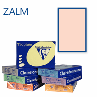 Clairefontaine Trophee kopieerpapier A4 210x297 160 g/m². Kleur: Zalm. Artikelcode: 1104 (Doos à 4 Pak à 250 Vel)