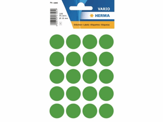 Etiket Herma 19mm rond donkergroen/pk100 artikel afbeelding