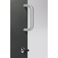 Verzamelstation voor kringloopmateriaal inhoud 3x80 l (Kleur afvalbak: granietgrijs, als RAL 7026; Kleur inwerpklep: grijs)