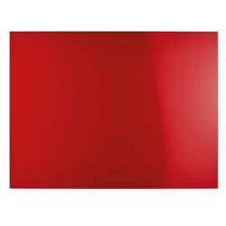 Designbord van glas, magnetisch b x h = 1200x900 mm kleur intensief rood