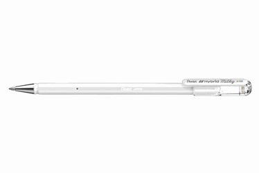 Gelschrijver Pentel K108-P 0.5mm pastel wit artikel afbeelding