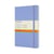 Notitieboek Moleskine large 130x210mm lijn hard cover hydrangea blue