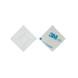 Plakzadel voor kabelbinders, afmeting 28x28mm, wit, verpakt per 100 stuks