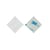 Plakzadel voor kabelbinders, afmeting 28x28mm, wit, verpakt per 100 stuks