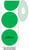 Etiket SPLS 50mm rond groen/rl2000