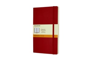 Notitieboek Moleskine L 130x210mm lijn scarlet red