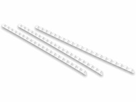Bindrug plastic 19 mm, wit (pak 50 stuks)