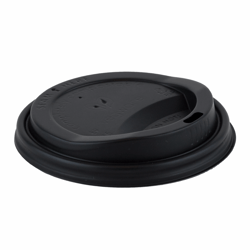 CPLA deksel zwart 90mm Ø voor KOFFIEBEKER-360ML/90MM-WIT artikel afbeelding