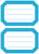 Etiket HERMA 5714 82x55mm schrift blauwe rand 12 stuks