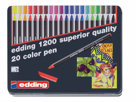 Fineliner edding 1200 fijn assorti blik à 20 stuks