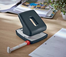 Leitz Cosy Perforator 30 vel, Fluweel grijs