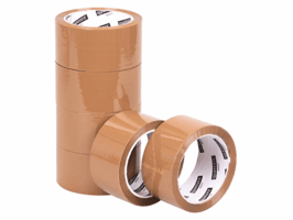 Verpakkingstape Quantore 50mmx60m PP bruin