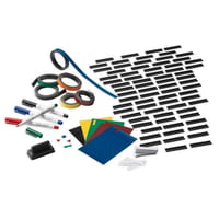 Toebehorenset voor paneelbreedte 1200 mm markers, ronde magneetjes, etiketten, bordwissers