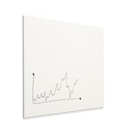 Whiteboard SHARP frameloos, met rechte hoeken