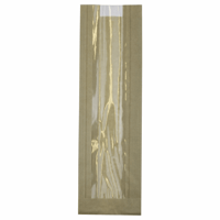 Kraft/PLA vensterzak 10x32,5x(2x3)cm